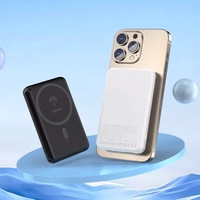 Belaidė magnetinė išorinė baterija Dudao K14S USB-C / MagSafe 20W 5000mAh (juoda)