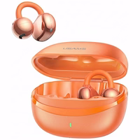 USAMS R03 Echo Clip-on Bluetooth 6.0 bezprzewodowe TWS ausinės oranžinis