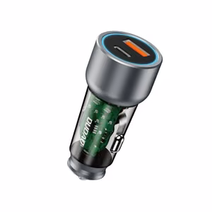 Automobilinis įkroviklis Dudao „R4T” pilkas 25W (1xPD / QC3.0)