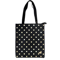 Pirkinių krepšys Wonder raštas 2 auksinis su taškeliais