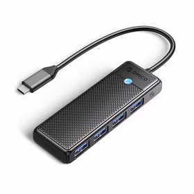 Orico PAPW4A-C3 USB-A Hub prijungimo stotelė 4x USB-A 3.0 - juoda