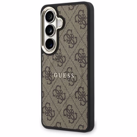 Guess dėklas 4G Embossed Ring MagSafe for Samsung Galaxy S26 Plus rudas