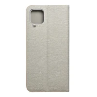 LUNA Book Gold dėklas telefonui SAMSUNG A12 / M12 sidabrinis