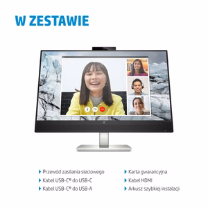 HP E-Series E27m G4 QHD USB-C konferencinis monitorius