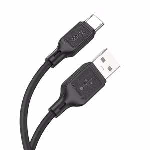 Кабель USB A - USB C Hoco 3A 1 m X90 чёрный