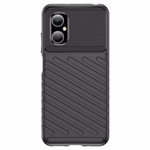 Thunder dėklas telefonui Xiaomi Poco M4 5G silikoninis šarvuotas dėklas juodas