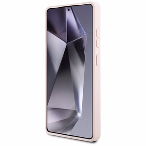 Karl Lagerfeld Silikoninis Grafiti Ikonik atspausdintas logotipas Magnetinis dėklas Samsung Galaxy S25 Ultra - rožinė