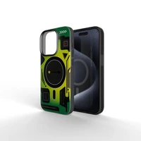 Dėklas telefonui FORCELL F-PROTECT su dviejų sluoksnių 4D technologija, militarinio kritimo testo suderinamas su MagSafe skirtas IPHONE 16 PRO MAX žalias