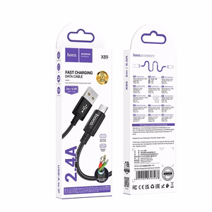 Kabelis USB A į Micro USB Hoco 2,4A 2 m X89 juodas