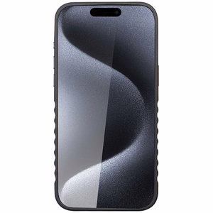 Audi tikro odos dėklas MagSafe iPhone 15 Pro Max - juodas ir raudonas