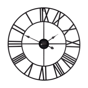 Large aluminium wall clock, 60 cm