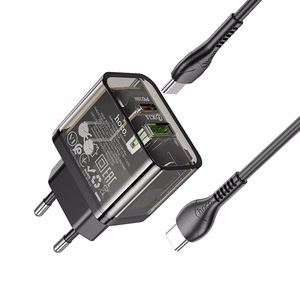 Įkroviklis Hoco N34 + "USB-C (Type-C) to USB-C (Type-C)" (1xUSB-C;1xUSB 20W)