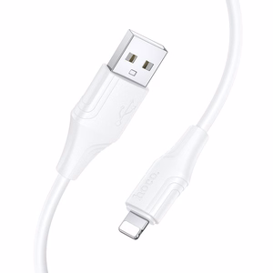 Silikoninis USB A-Lightning Hoco 2,4A 1 m X124 baltas