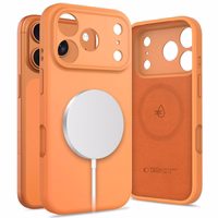 Tech-Protect Silicone MagSafe deklas, skirtas iPhone 17 Pro - Oranzinis