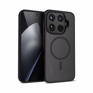 Чехол Crong Hybrid Matte Magnetic MagSafe для Xiaomi 15T Pro, чёрный
