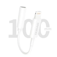 Dudao garso adapteris ausinių adapteris iš Lightning į 3.5 mm mini lizdą baltas (L16i white)