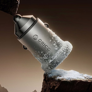 Orico MiniRing Pro 45W USB-A + USB-C automobilinis įkroviklis - sidabrinis