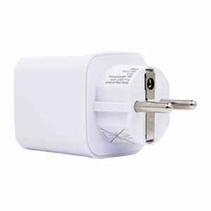 "Shelly Plug PM Gen3 Matter 13A" išmanusis kištukinis lizdas, baltos spalvos