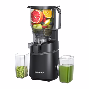 Шнековая соковыжималка AMZCHEF SJ-036CBK (черная)
