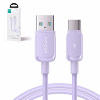 Joyroom Multi-Color Series A14 USB-A / USB-C 3A 1.2 m kabelis - violetinis