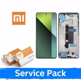 LCD ekranas suderinamas su Xiaomi Redmi Note 13 Pro 5G / Poco X6 5G su rėmeliu / Aurora Purple (Coral Purple) / (Service Pack)