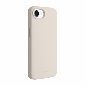 Crong Color Cover Magnetic MagSafe dėklas, skirtas iPhone 17e / 16e, akmens smėlio spalvos