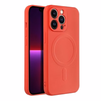 SILICONE MAG COVER dėklas telefonui, suderinamas su MagSafe, IPHONE 13 Pro raudonas