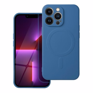 SILICONE MAG COVER dėklas telefonui suderinamas su Magnetiniu IPHONE 16e mėlyna