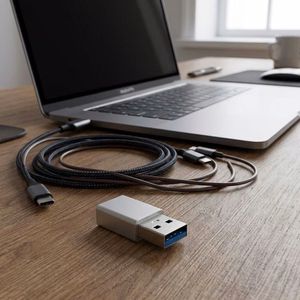 Adapteris Type C to USB A 3.0 Blue Star - baltas