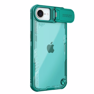Nillkin Iceblade Prop dėklas telefonui su objektyvo dangteliu ir stovu iPhone 16e - žalias