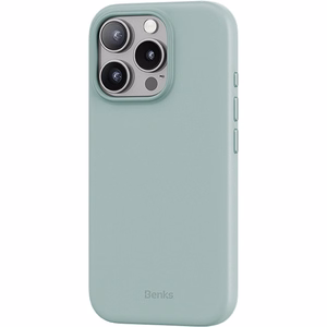 Benks magnetinis Vita Pro silikoninis dėklas telefonui, skirtas Iphone 16 Pro, žalias
