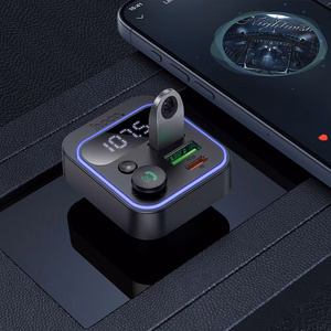 Automobilio Bluetooth siųstuvas Hoco QC3.0 PD 20W E85 juodas