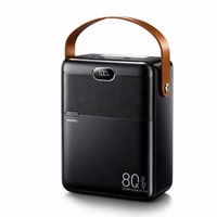 Išorinė baterija Power Bank Remax RPP-118 22.5W 80000mAh juoda