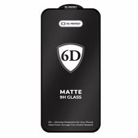 "Tel Protect Full Glue 6D Matt" grūdintas stiklas, skirtas "Xiaomi 17/17 Pro Black