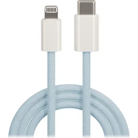 Maxlife MXUC-06 kabel USB-C - Lightning 1,0 m 20W mėlynas nailonas