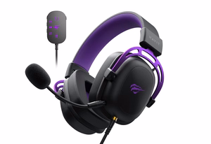 Havit H2002C+U - žaidimų ausinės (juodos ir violetinės)