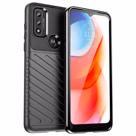 Thunder dėklas lankstus šarvuotas dangtelis Motorola Moto G Play 2022 juodas