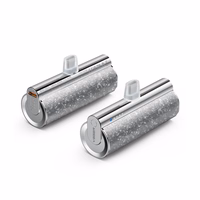 VEGER išorinė baterija 5000 mAh su įmontuotu jungtimi Lightning PD QC3.0 2,4A 12W PlugOn (W0573P) sidabrinė