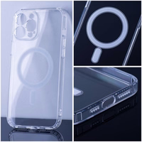 Dėklas Clear Mag Cover (MagSafe) skirtas iPhone 15 Pro skaidrus