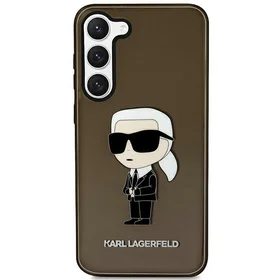 Karl Lagerfeld KLHCS23MHNIKTCK S23+ S916 juodas kietasis dėklas Ikonik Karl Lagerfeld