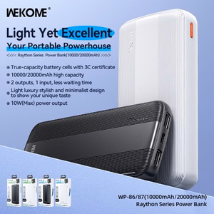 Išorinė baterija WK Design „WP-87“ juoda 20000mAh