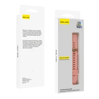 Blavec universali laikrodžio juosta W-17 Amber 18mm silikoninė rožinė