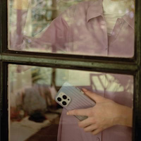 Uniq Coehl Linear dėklas telefonui iPhone 14 - perlamutrinis