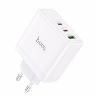 Įkroviklis Hoco 2 x USB-C + USB-A GaN QC PD 65W N30 baltas