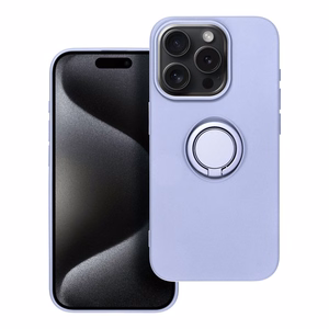 SILIKONINIS ŽIEDAS dėklas telefonui IPHONE 15 Pro violetinis