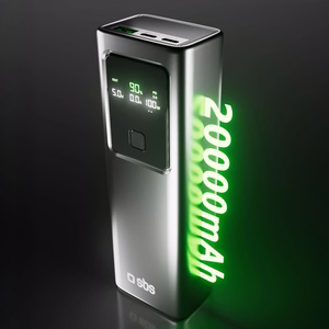 Powerbank SBS 20000mAh PD 100W with LCD display - gray