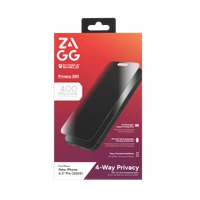 ZAGG InvisibleShield Glass Elite Privacy 360 apsauginis stiklas iPhone 16 Pro telefonui