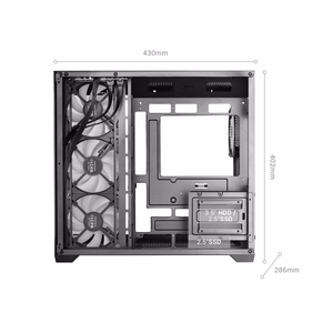 Mars Gaming MCV5 kompiuterio korpusas „Midi Tower“ Juoda