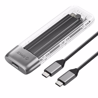 Orico TXM2-C3 M.2 NVME USB-C 3.2 10Gb/s diskų įrenginys - pilkas