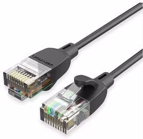 Tinklo laidas Cat.6A UTP 5m juodas Vention